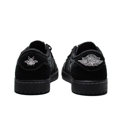 Retro Low Top Sneakers - Black Phantom